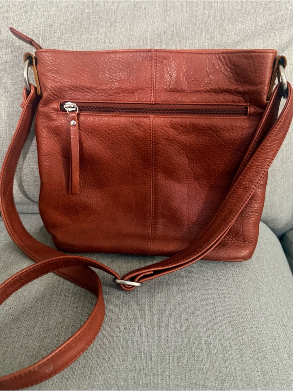 Osgoode Marley Classic‎ Red Leather Braided Accent Crossbody Bag - Picture 12 of 14